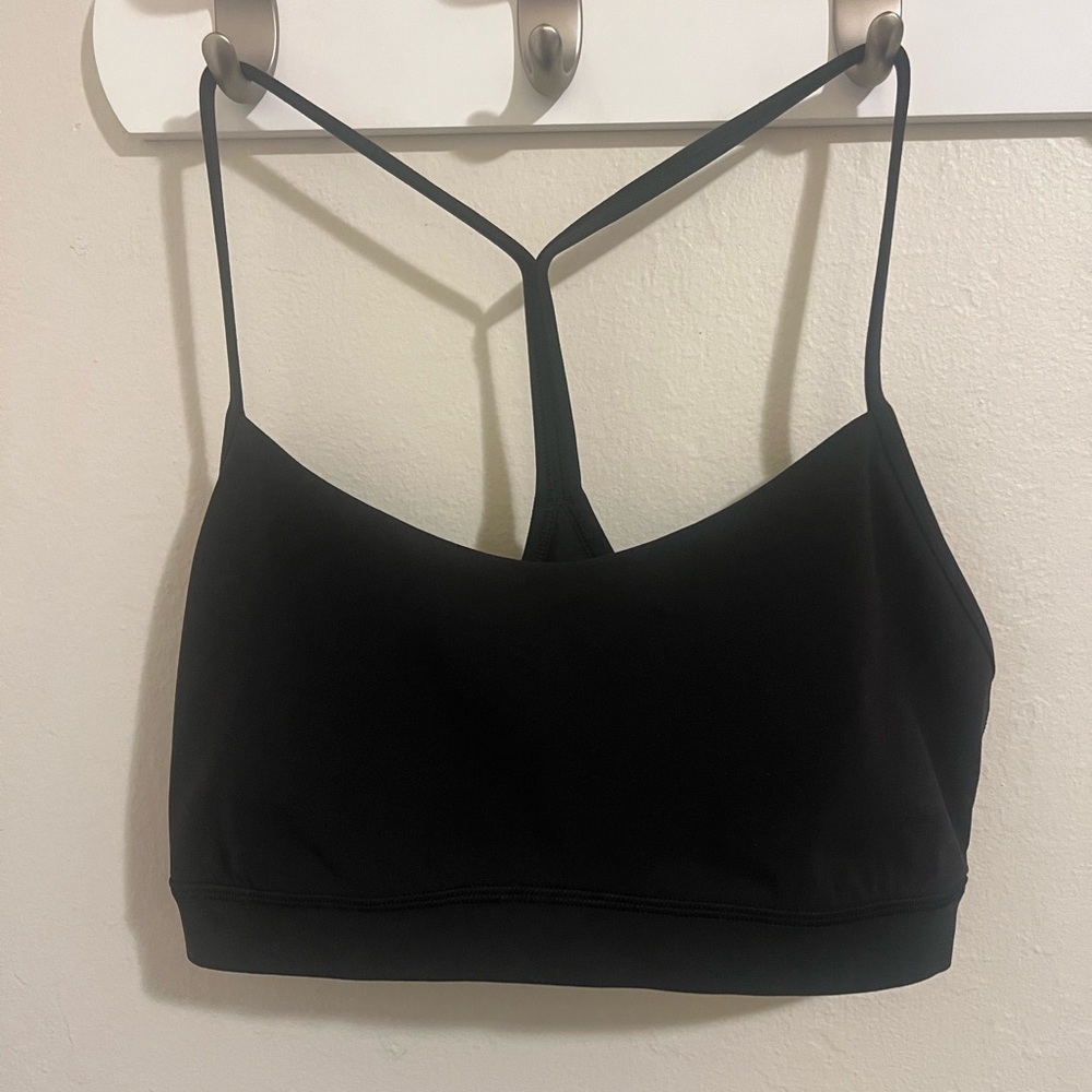 🍋LULULEMON Black Strappy Sports Bra‎ size 12